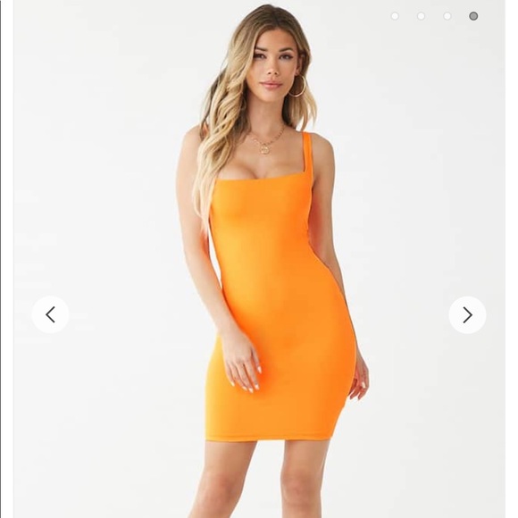 Forever 21 Dresses & Skirts - Forever 21 Neon orange bodycon mini dress Forever 21 Dresses & Skirts - Forever 21 Neon orange bodycon mini dress